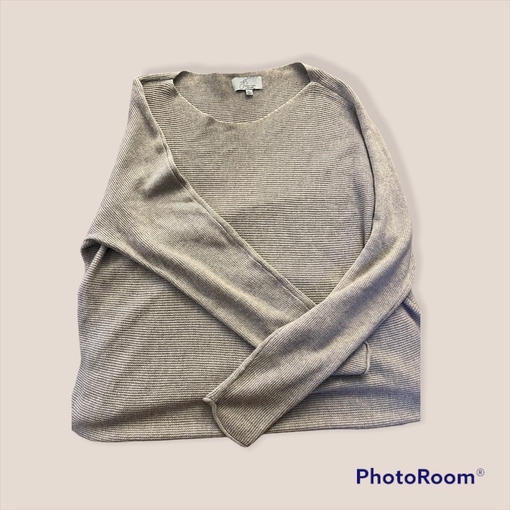 Joan Vass Grey Sweater XL like new